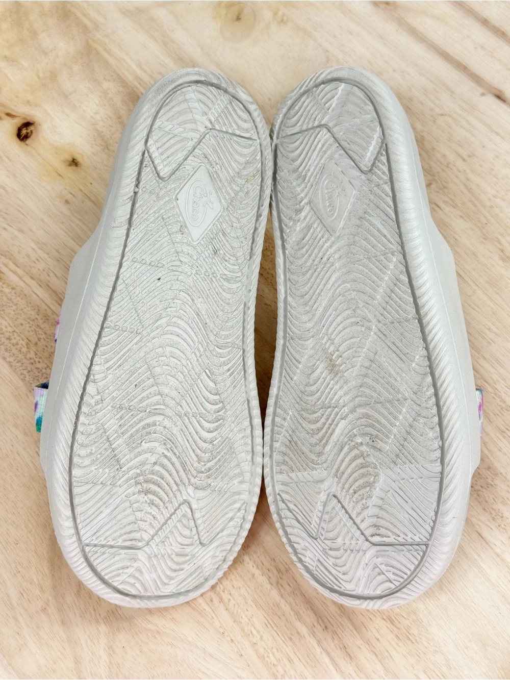 Chaco‎ Chillos Kids Slide Sandals Pink Tie Dye Light Tan 4